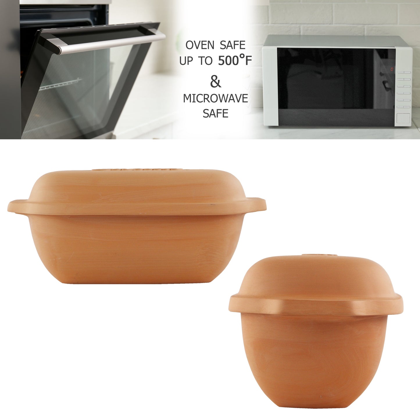 Clay Loaf Pan with Lid, 2 Quarts - Eurita