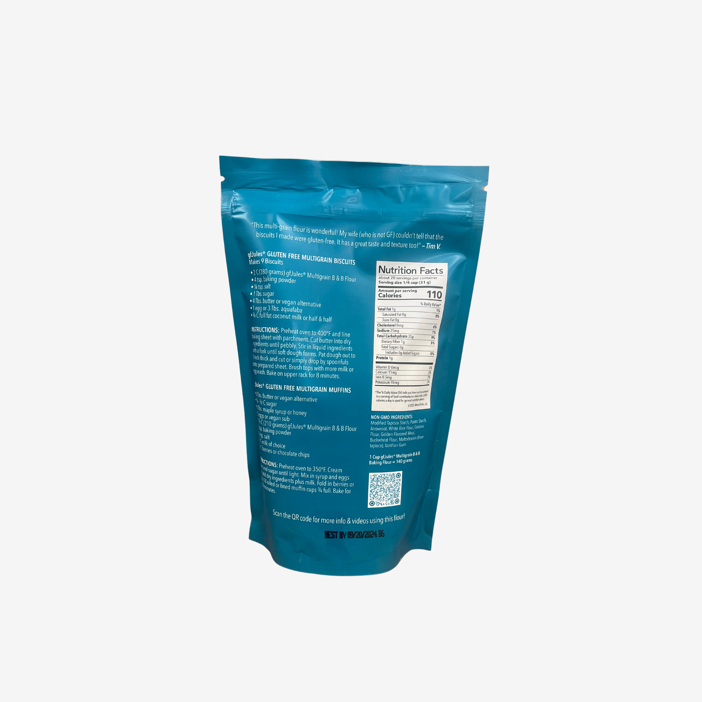 Gluten Free Corn-Free Multigrain Biscuit & Breakfast Baking Flour - gfJules