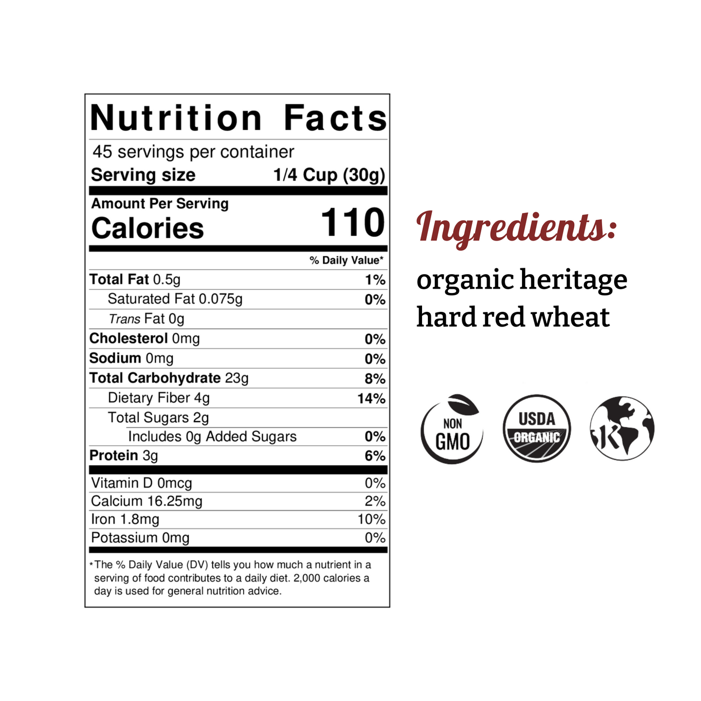 Ultra-Fine Heritage Whole Wheat Flour