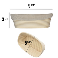 Reed Banneton Bread Proofing Basket with Liner