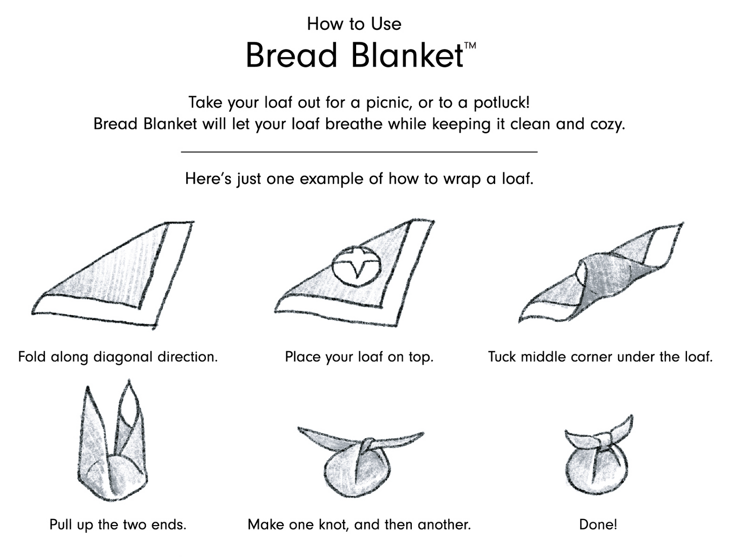 Bread Blanket by Sourhouse - 3 Pack