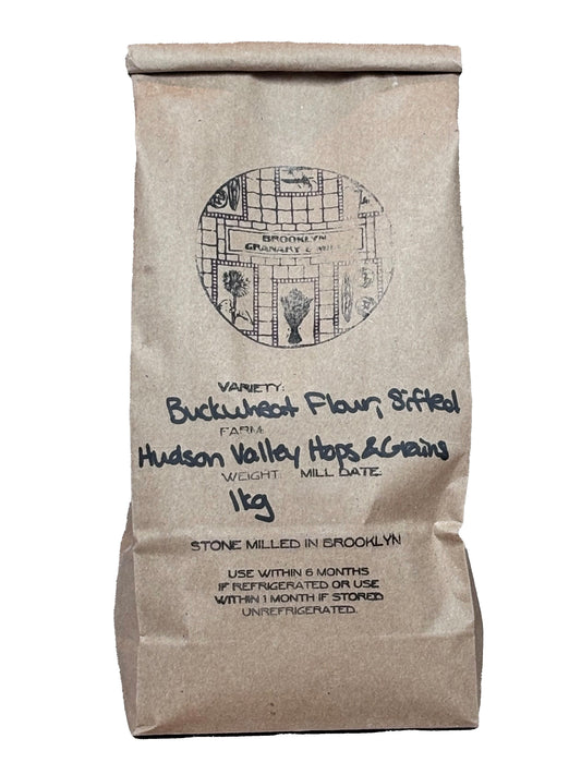 Brown paper bag of Brooklyn Granary & Mill - Buckwheat Flour