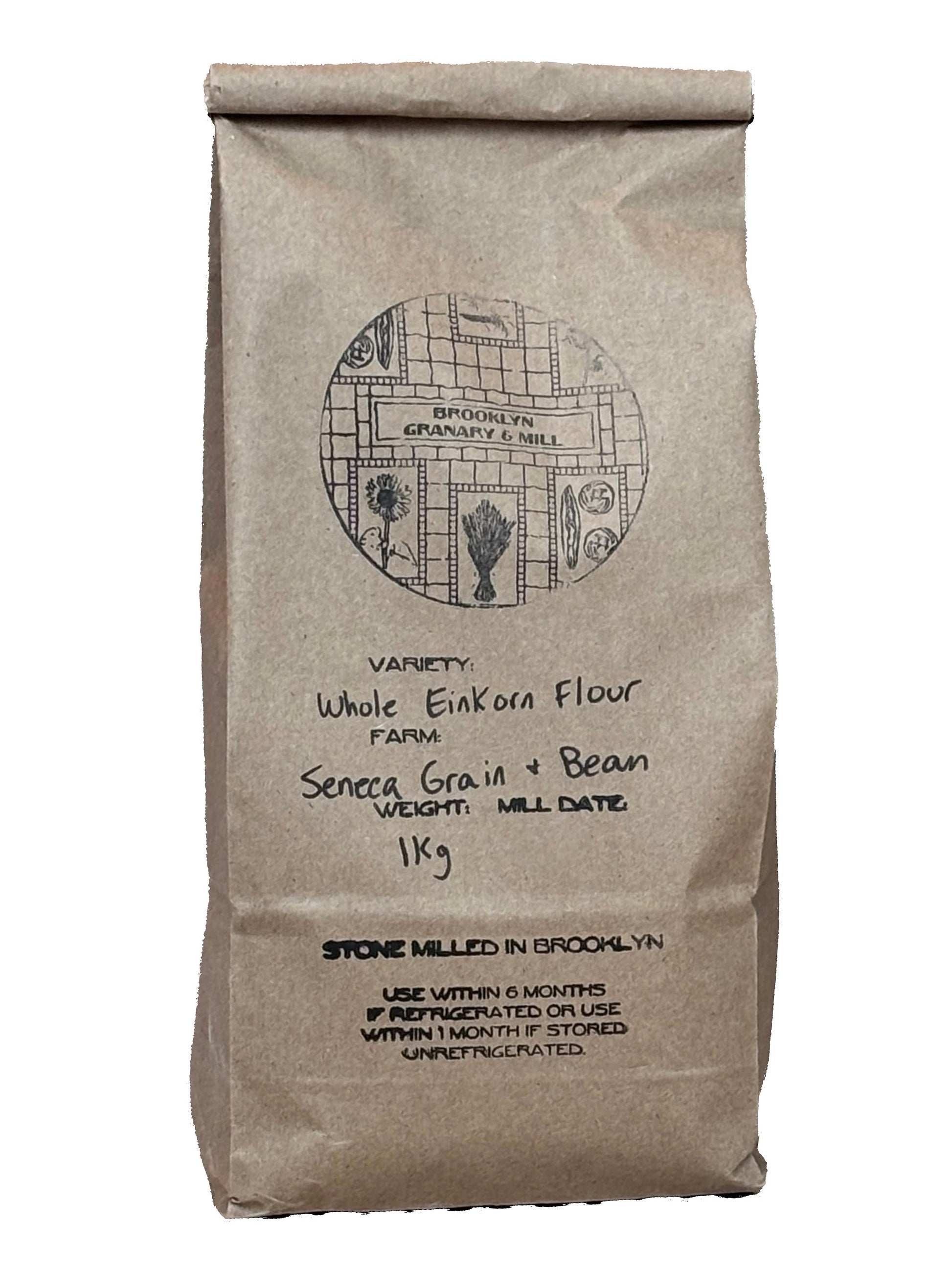 Brown paper bag of Brooklyn Granary & Mill - Einkorn Flour