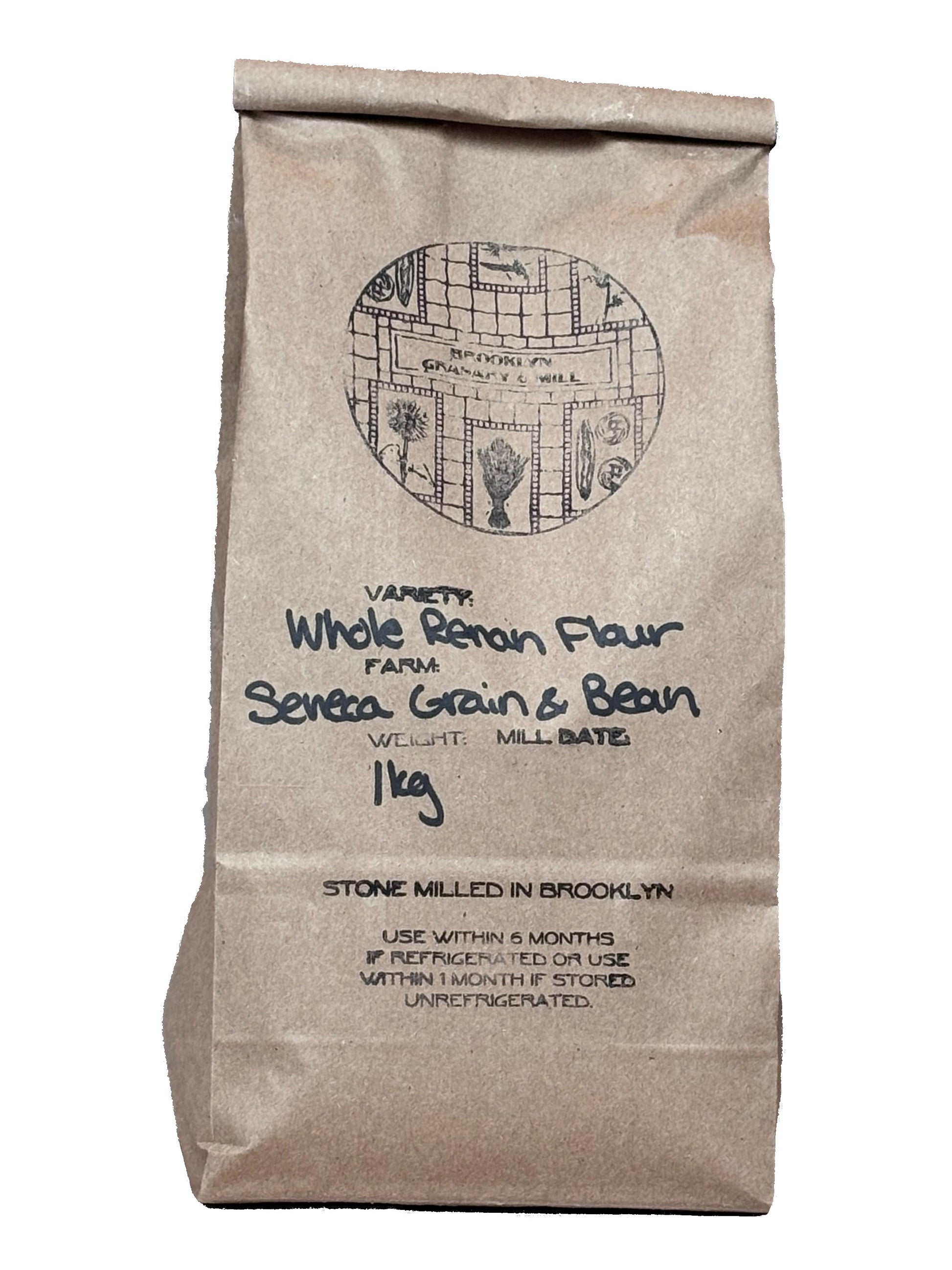 Brown paper bag of Brooklyn Granary & Mill - Renan Hard Red Winter Wheat
