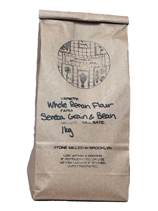Brown paper bag of Brooklyn Granary & Mill - Renan Hard Red Winter Wheat