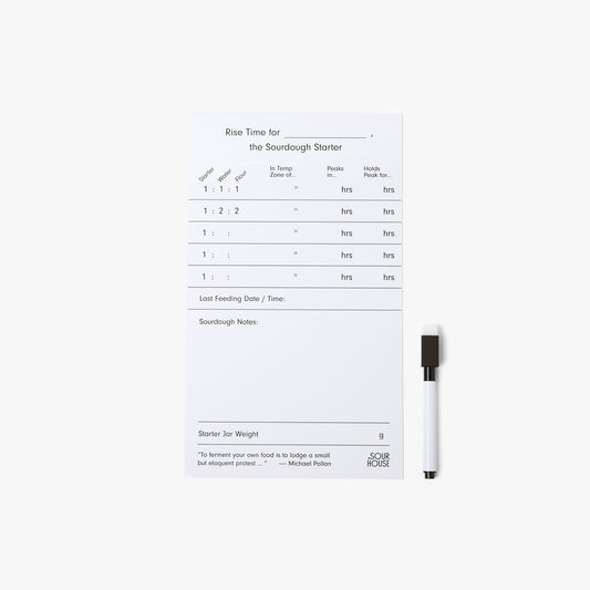 Sourdough Starter Rise Time - Dry Erase Magnet